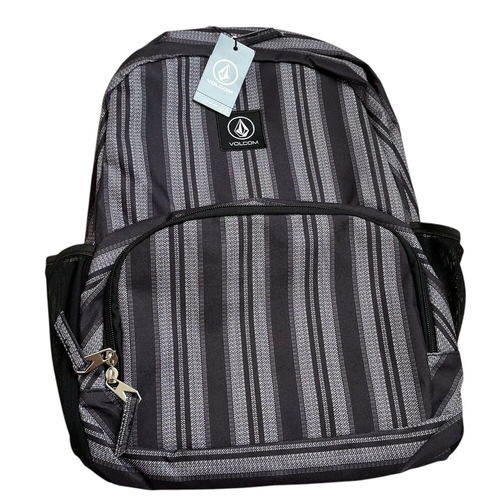NWT VOLCOM GREY & BLACK SCHOOL HIKING ECT UNISEX SUNSTONE BACKPACK